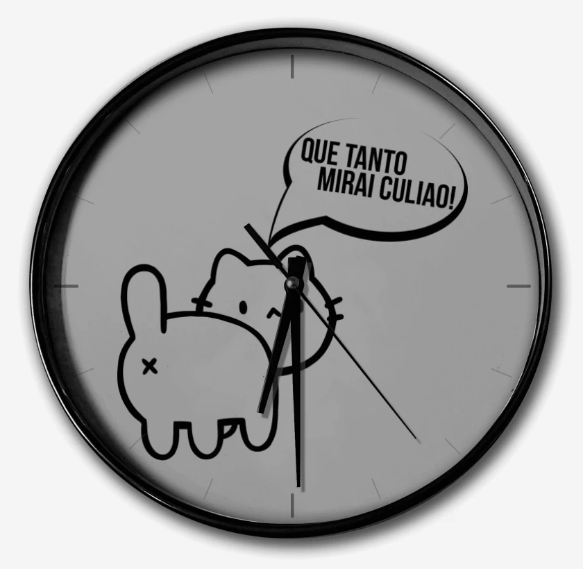 Reloj Gris Melange de Gatito poto