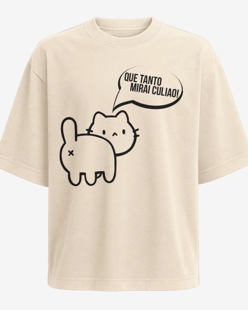 Polera Oversize Gatito poto