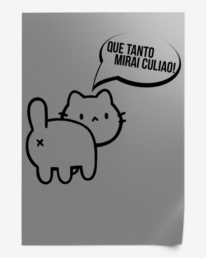 Print Gatito poto
