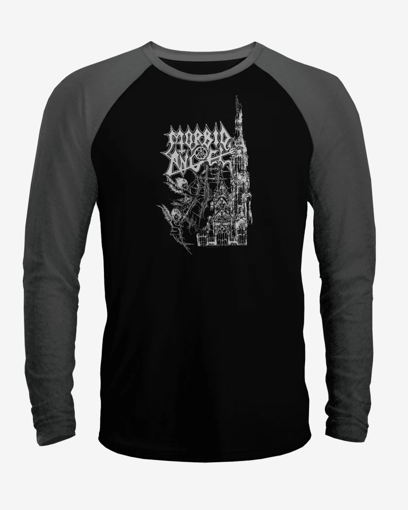 Polera Raglan Morbid Angel Catedral B
