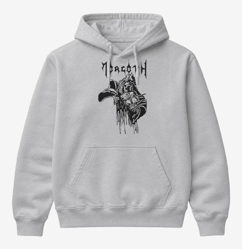 Poleron Canguro básico Gris Melange de Morgoth N
