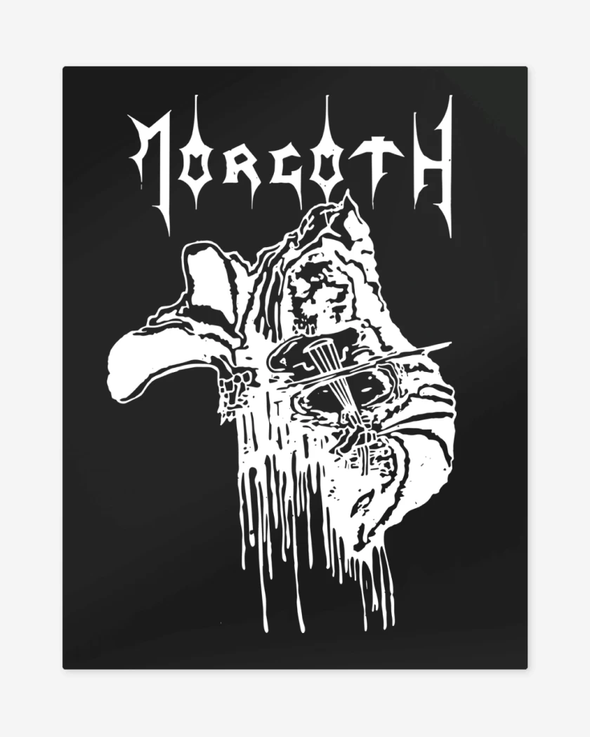 Print metalico Negro de Morgoth B