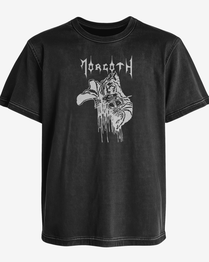 Polera desgastada Negro de Morgoth B