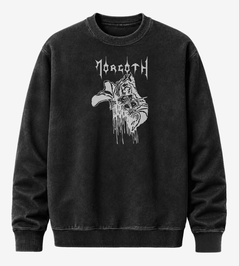 Poleron Polo Acid Wash Negro de Morgoth B