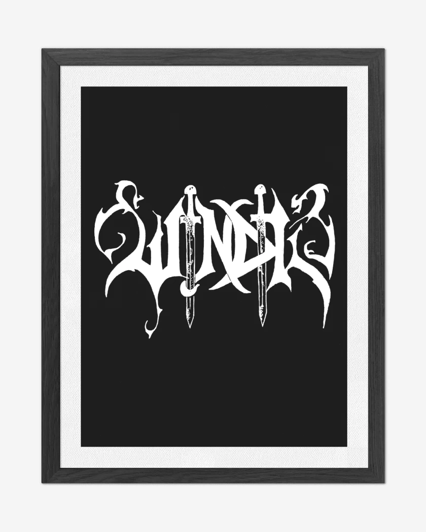 Cuadro decorativo Negro de Windir Logo B