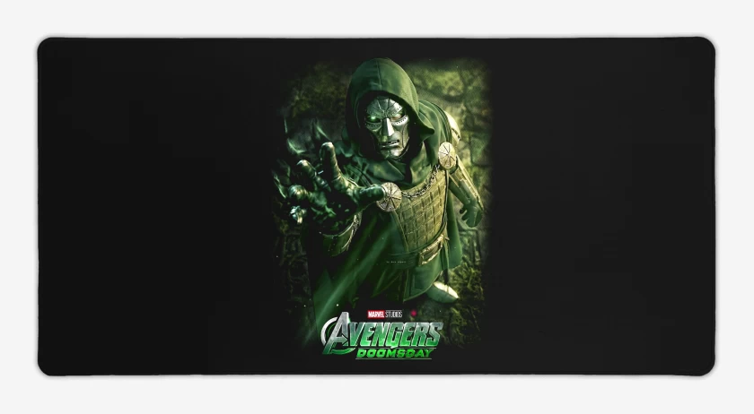 Mouse pad Gamer Negro de Avengers Dr Doom