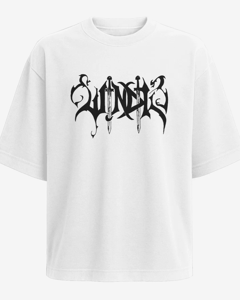Polera Oversize Blanco de Windir Logo N