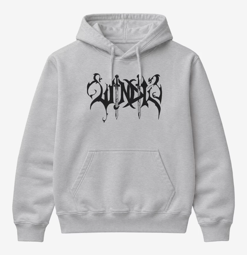 Poleron Canguro básico Gris Melange de Windir Logo N
