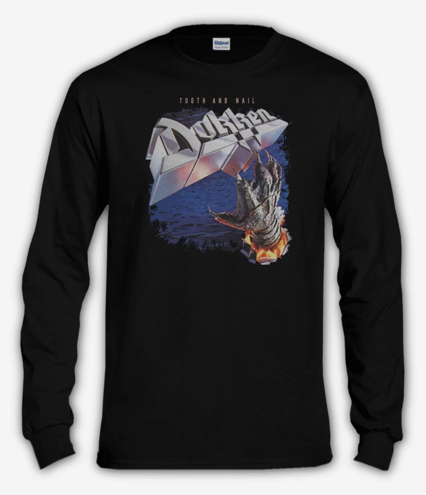 Polera manga larga Negro de Dokken Tooth