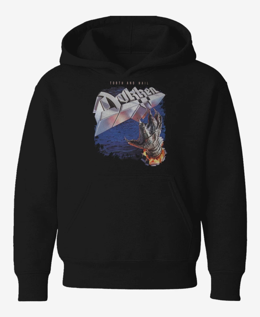 Poleron de niño Negro de Dokken Tooth