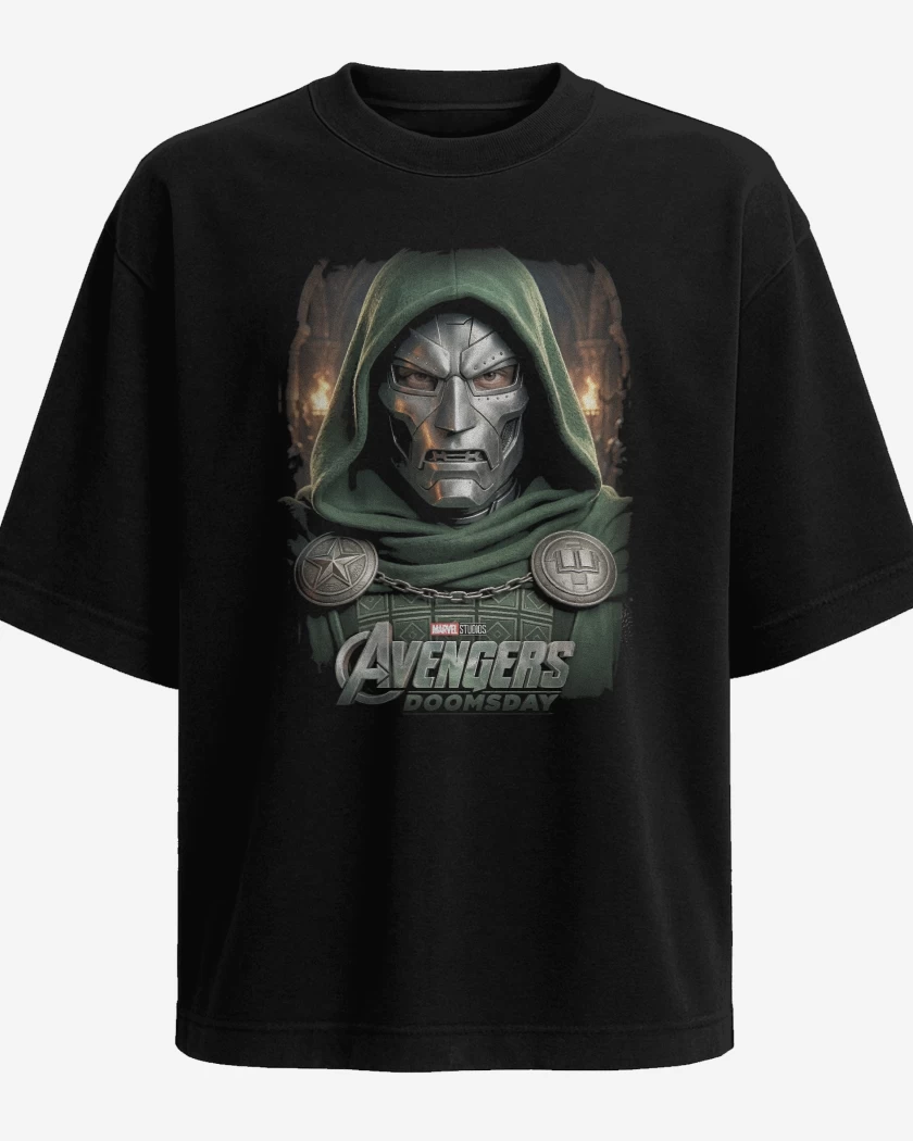 Polera Oversize Negro de Doomsday
