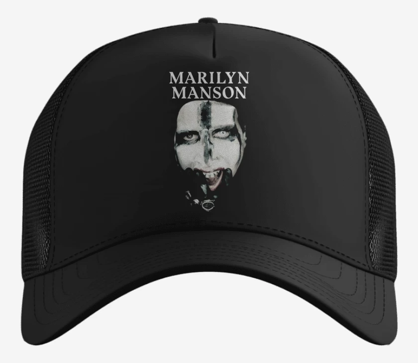 Gorro Negro de Marilyn Manson Face 