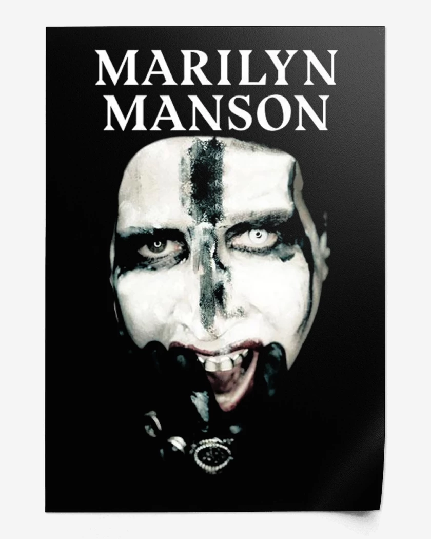 Print Marilyn Manson Face 