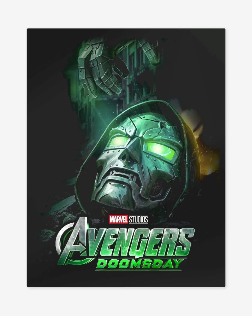 Print metalico Negro de Dr Doom