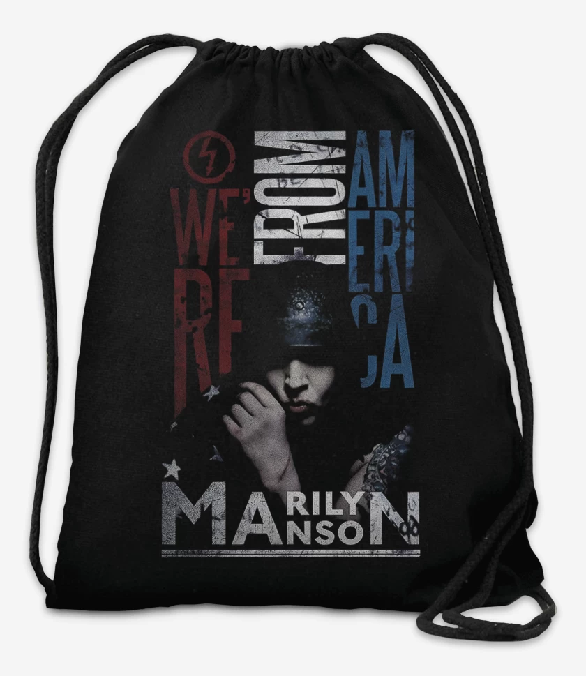 Mochila Negro de Marilyn Manson From America