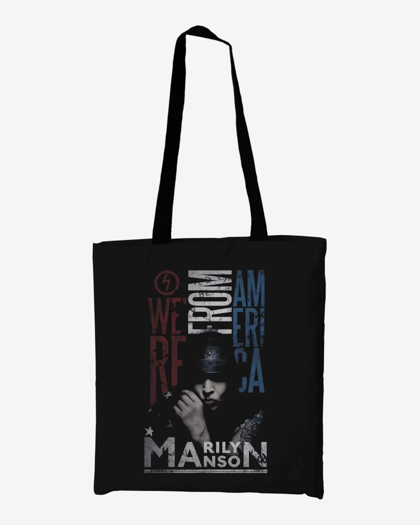 Totebag Marilyn Manson From America