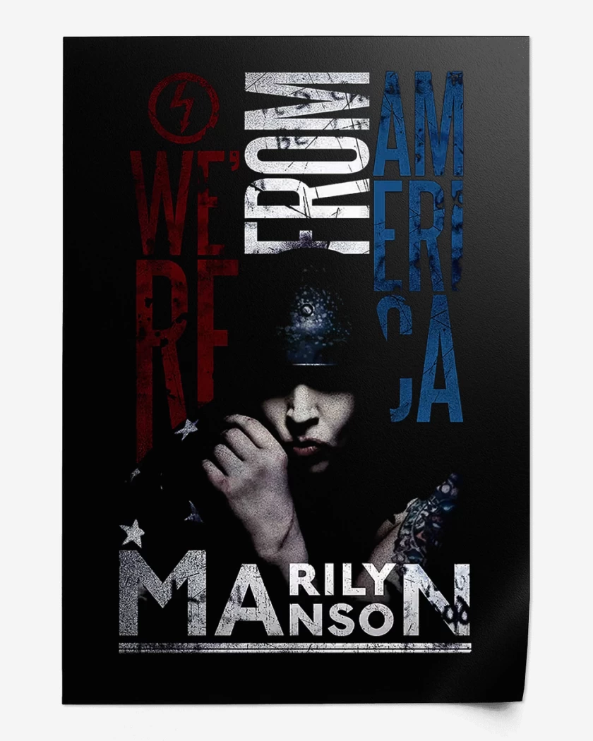 Print Marilyn Manson From America
