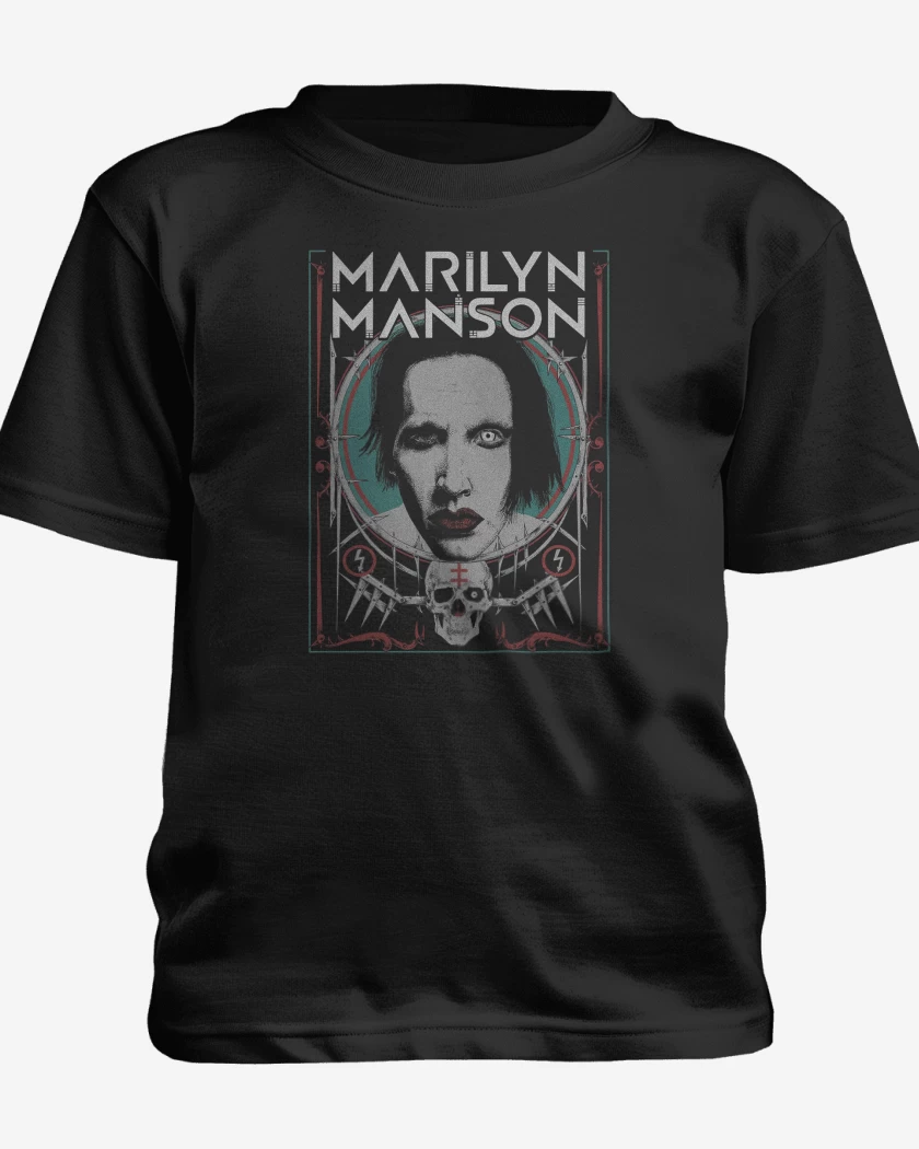 Polera de niño Negro de Marilyn Manson