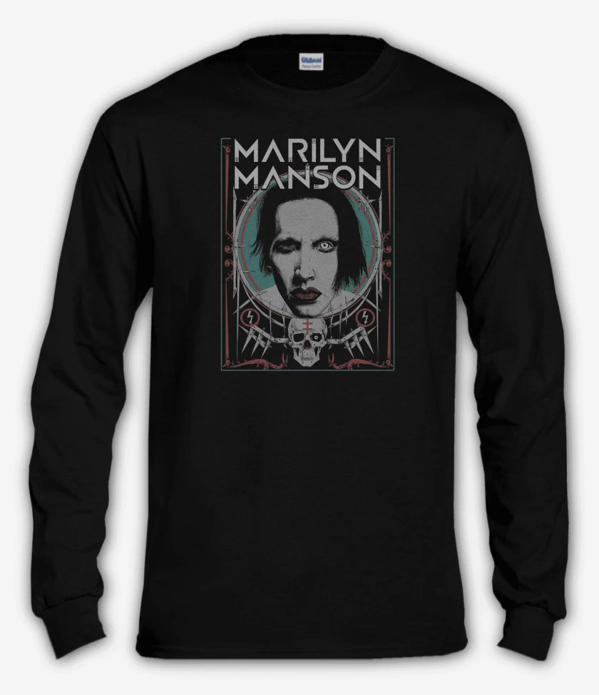 Polera manga larga Negro de Marilyn Manson