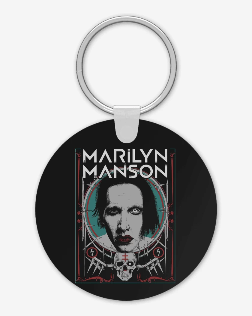 Llavero Negro de Marilyn Manson