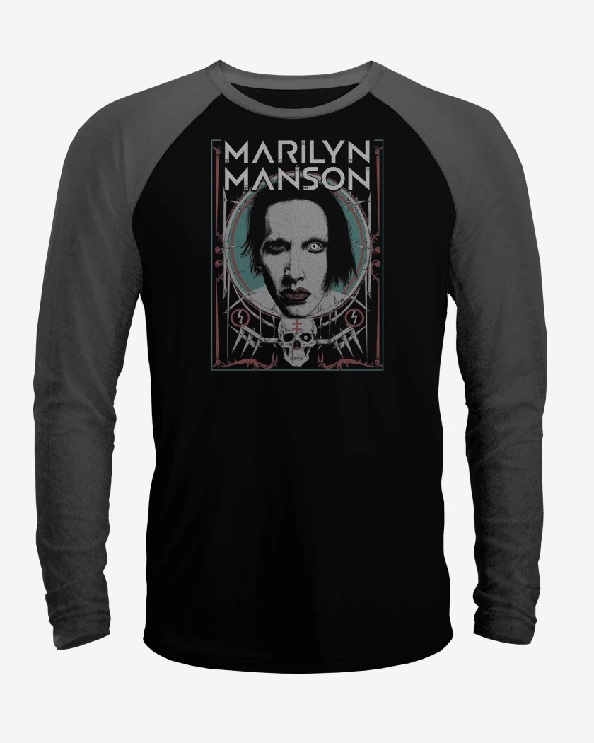 Polera Raglan Marilyn Manson