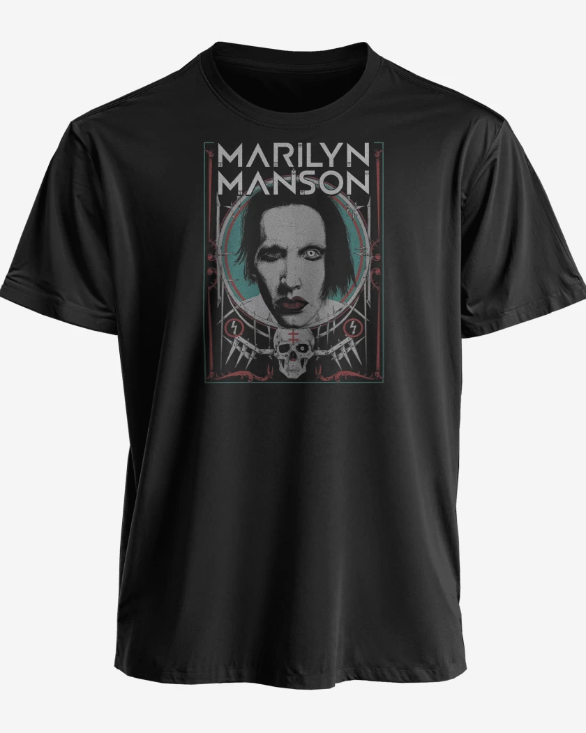 Polera premium Negro de Marilyn Manson
