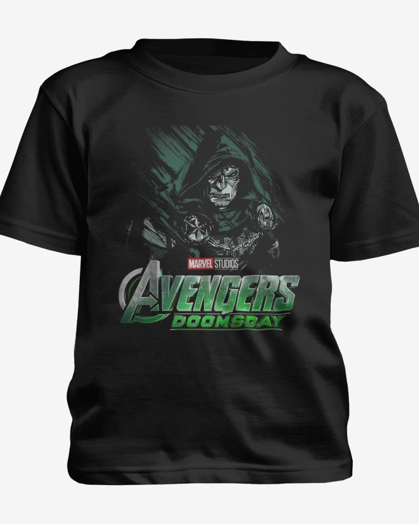 Polera de niño Negro de Avengers Doomsday
