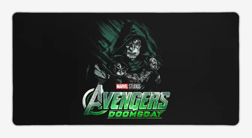 Mouse pad Gamer Negro de Avengers Doomsday