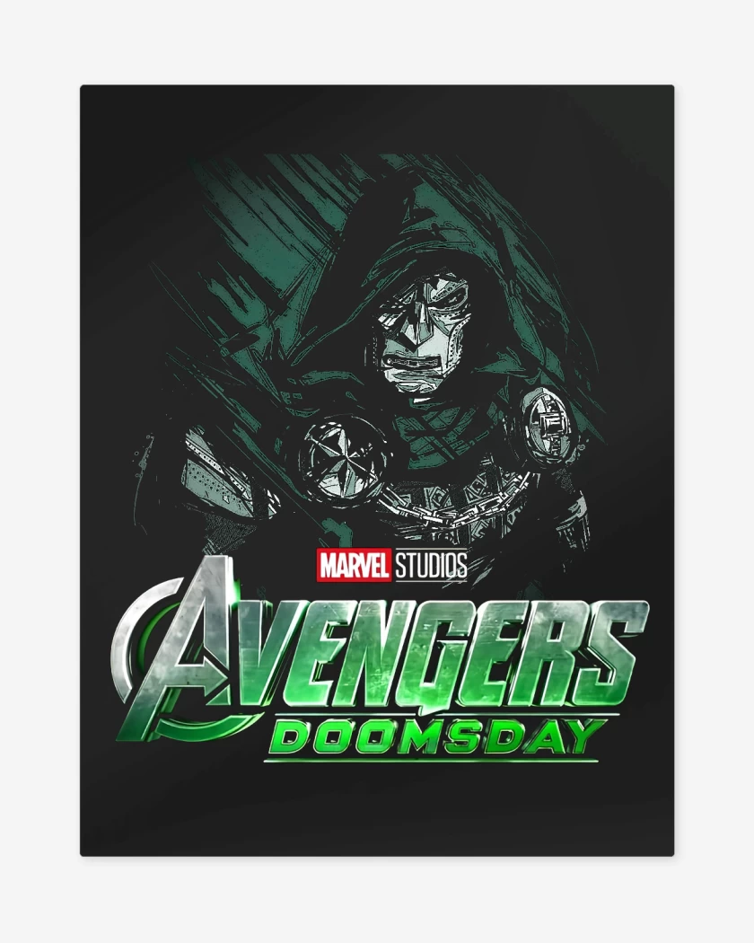 Print metalico Negro de Avengers Doomsday