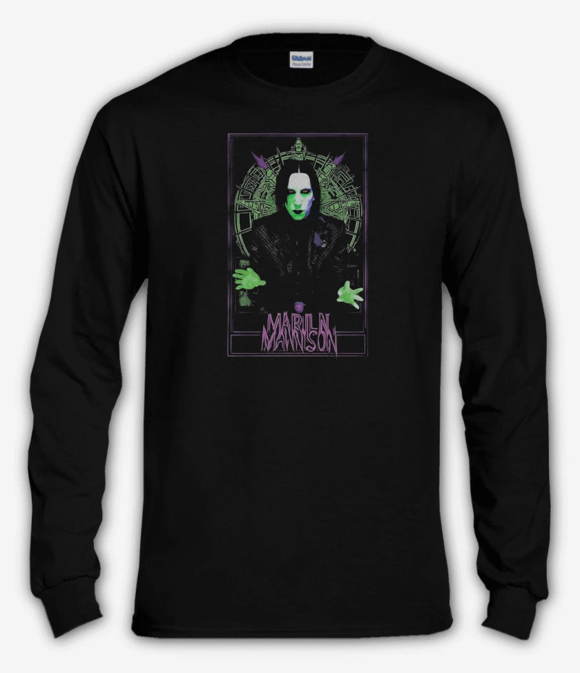 Polera manga larga Negro de Manson Wierd