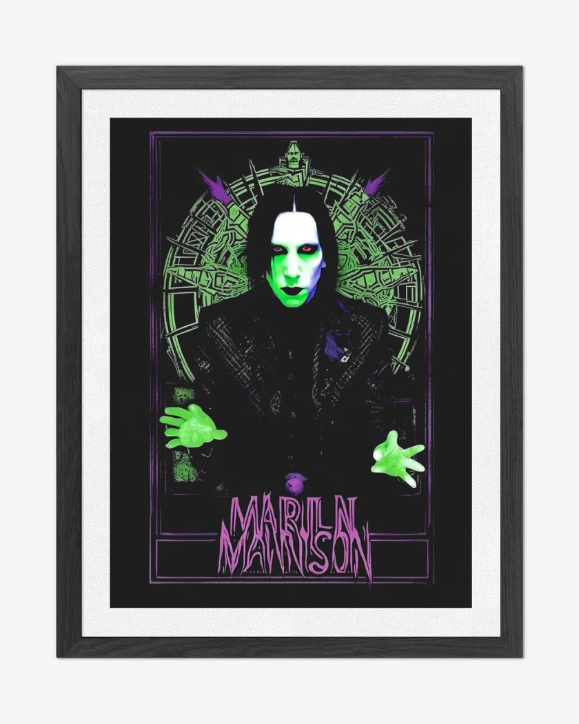 Cuadro decorativo Negro de Manson Wierd