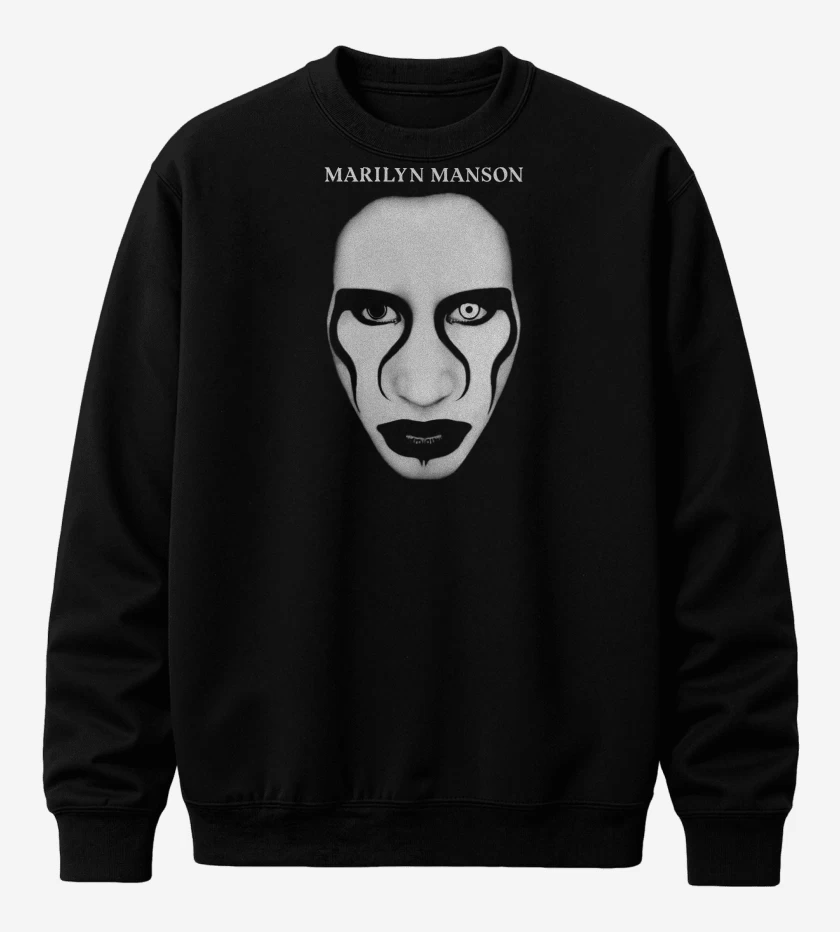 Poleron polo Negro de Marilyn Manson Defiant