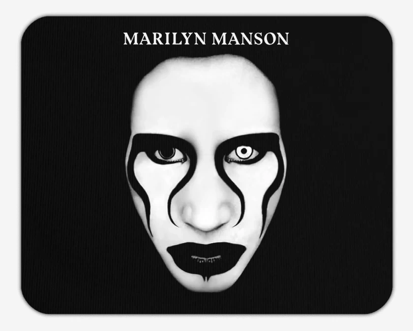 Mousepad Negro de Marilyn Manson Defiant