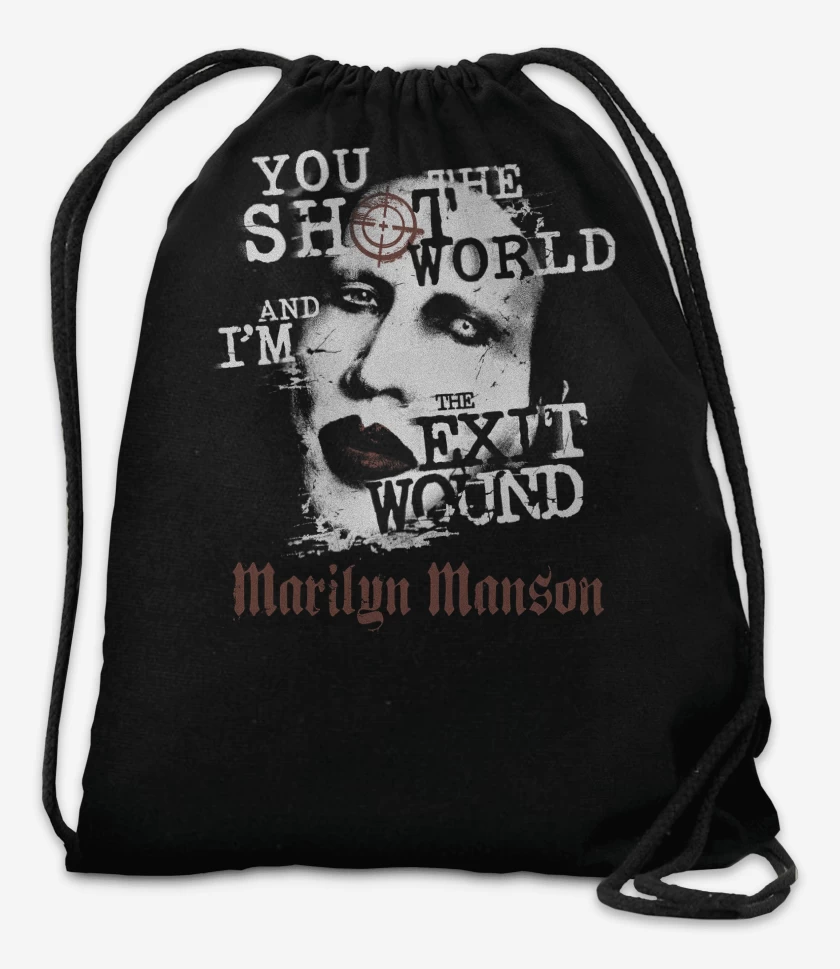 Mochila Negro de Marilyn Manson Exit Wound