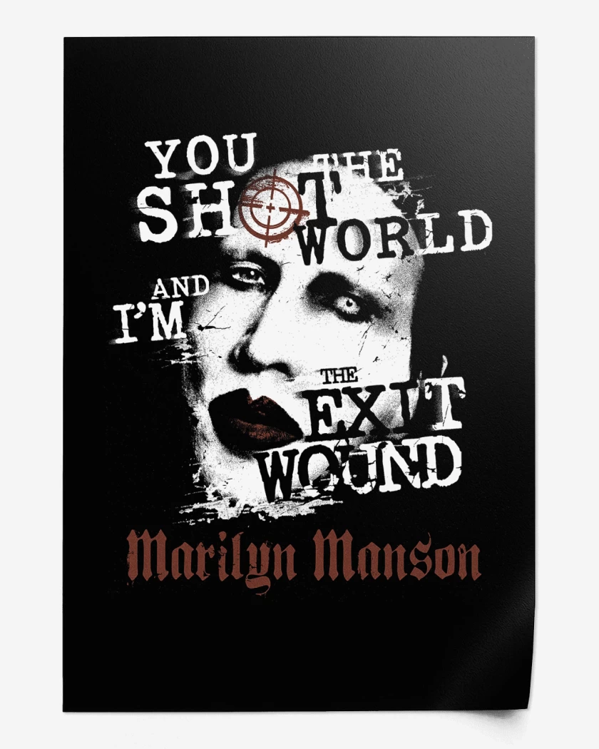 Print Marilyn Manson Exit Wound