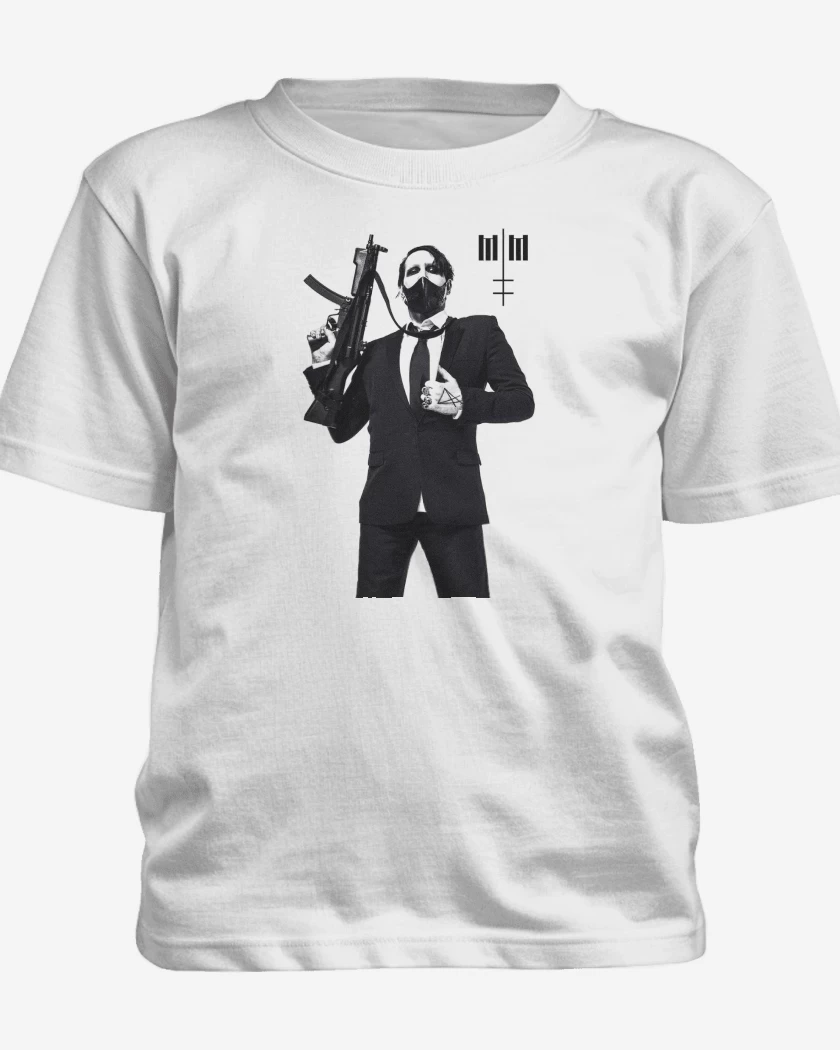 Polera de niño Blanco de Marilyn Manson MM