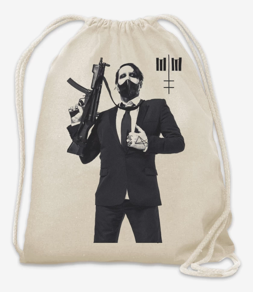 Mochila Blanco de Marilyn Manson MM