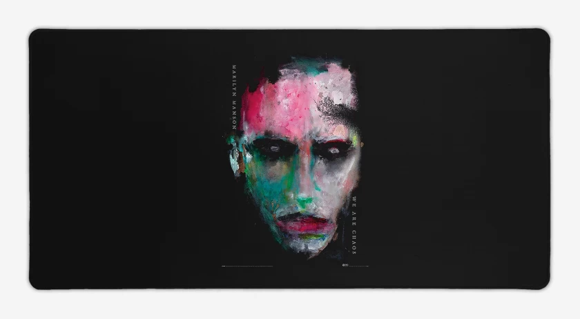 Mouse pad Gamer Negro de Marilyn Manson We Are Chaos