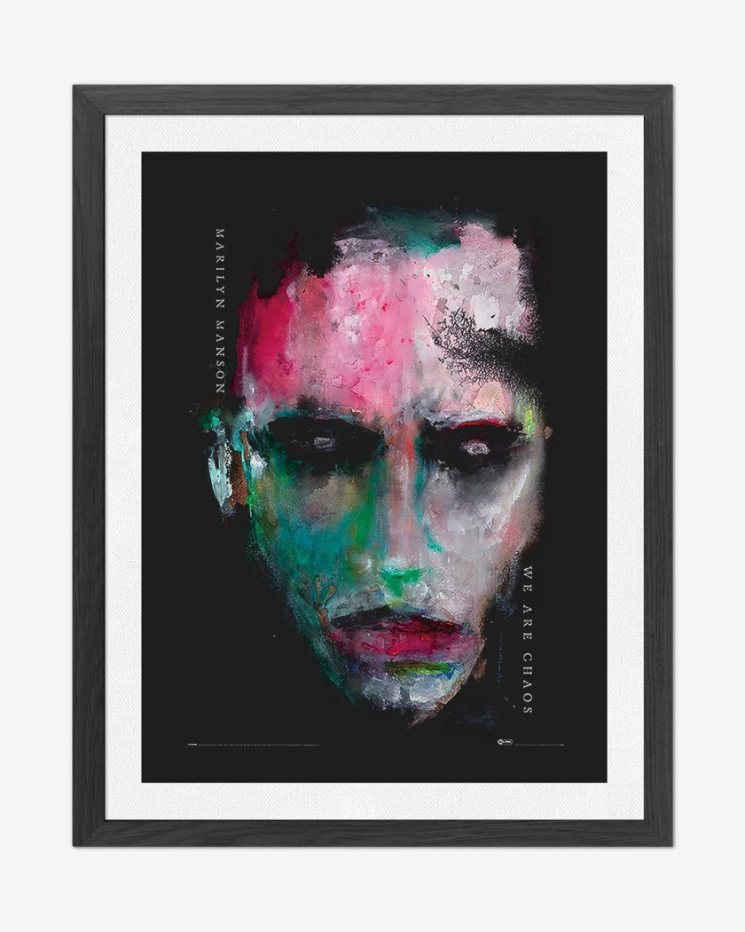 Cuadro decorativo Negro de Marilyn Manson We Are Chaos