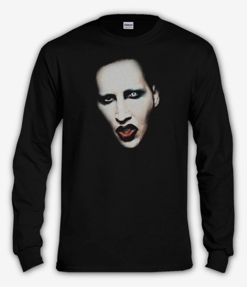 Polera manga larga Negro de Manson Cara