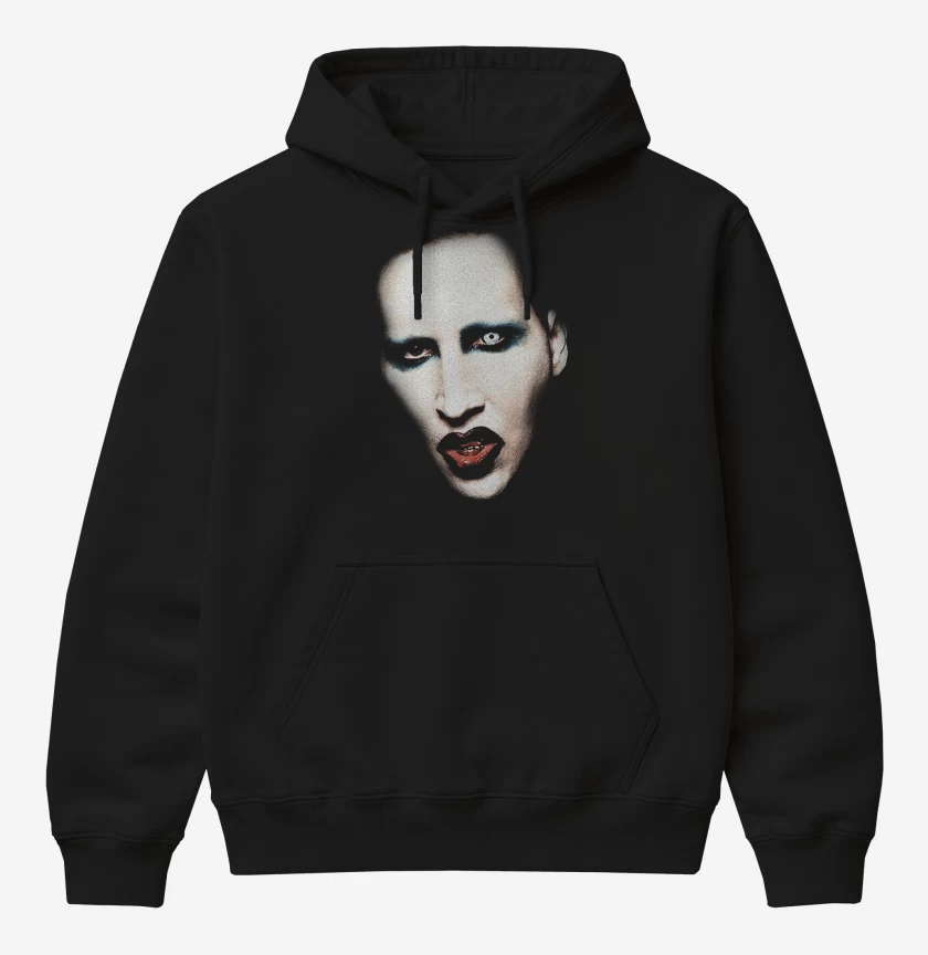Poleron Canguro básico Negro de Manson Cara