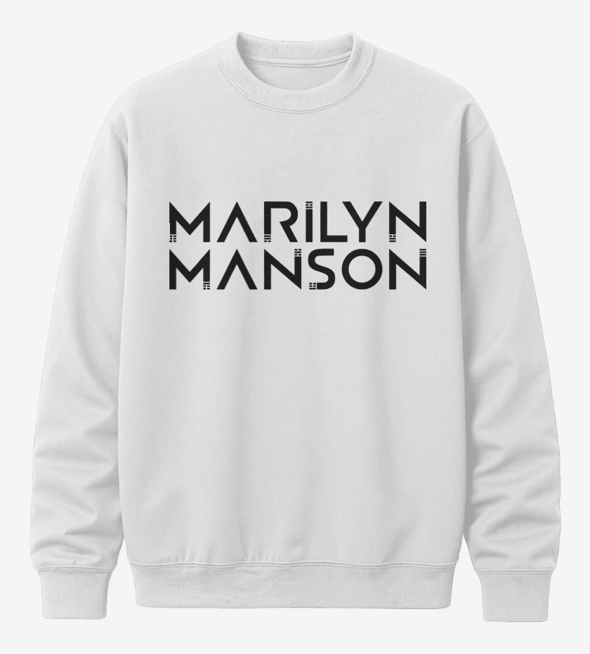 Poleron polo Blanco de Marilyn Manson Logo 