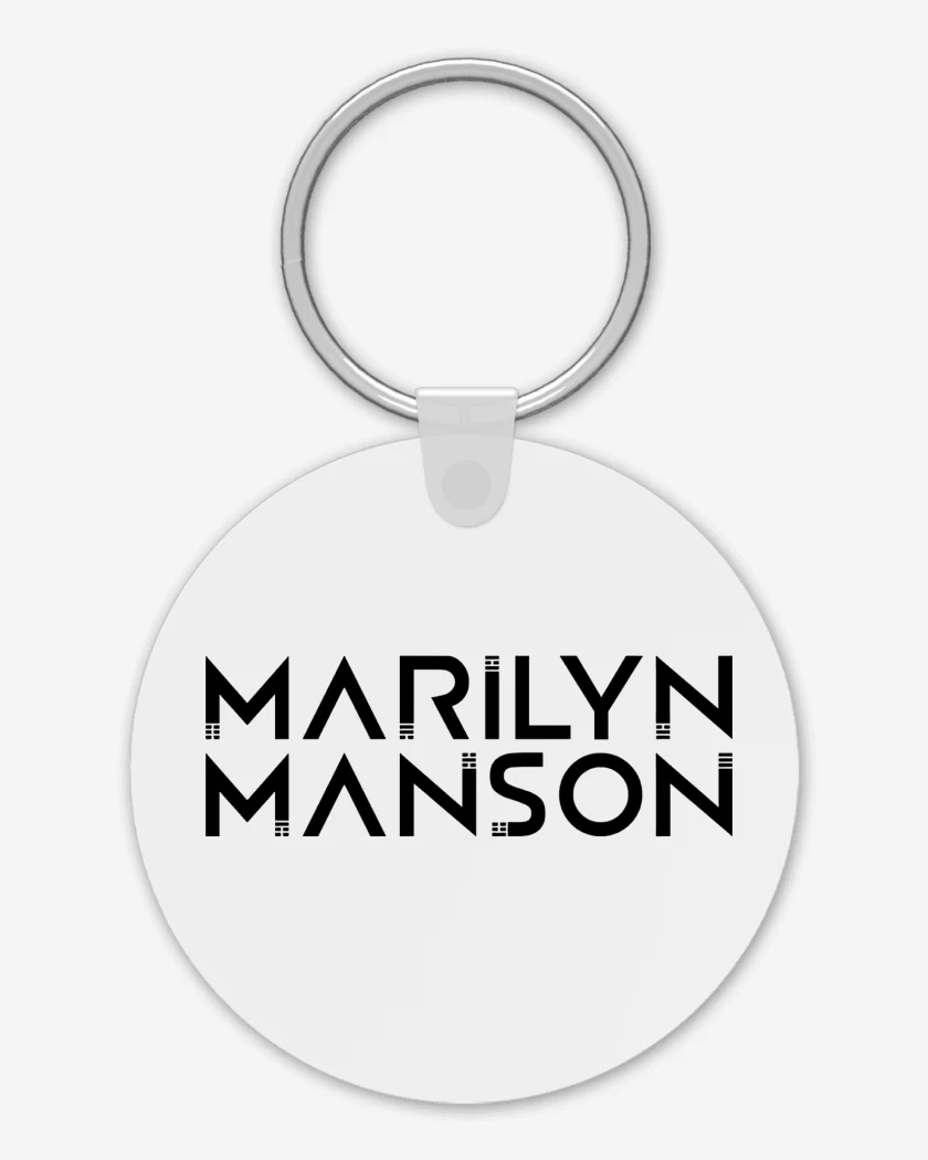 Llavero Blanco de Marilyn Manson Logo 