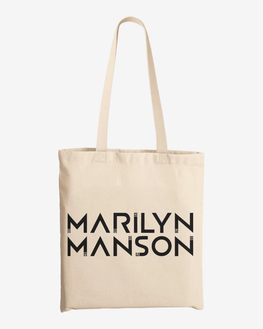 Totebag Blanco de Marilyn Manson Logo 