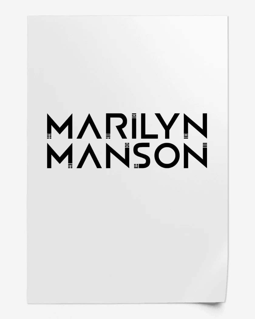 Print Marilyn Manson Logo 