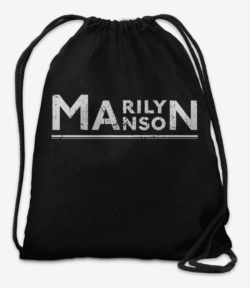 Mochila Negro de Marilyn Manson Logo 2