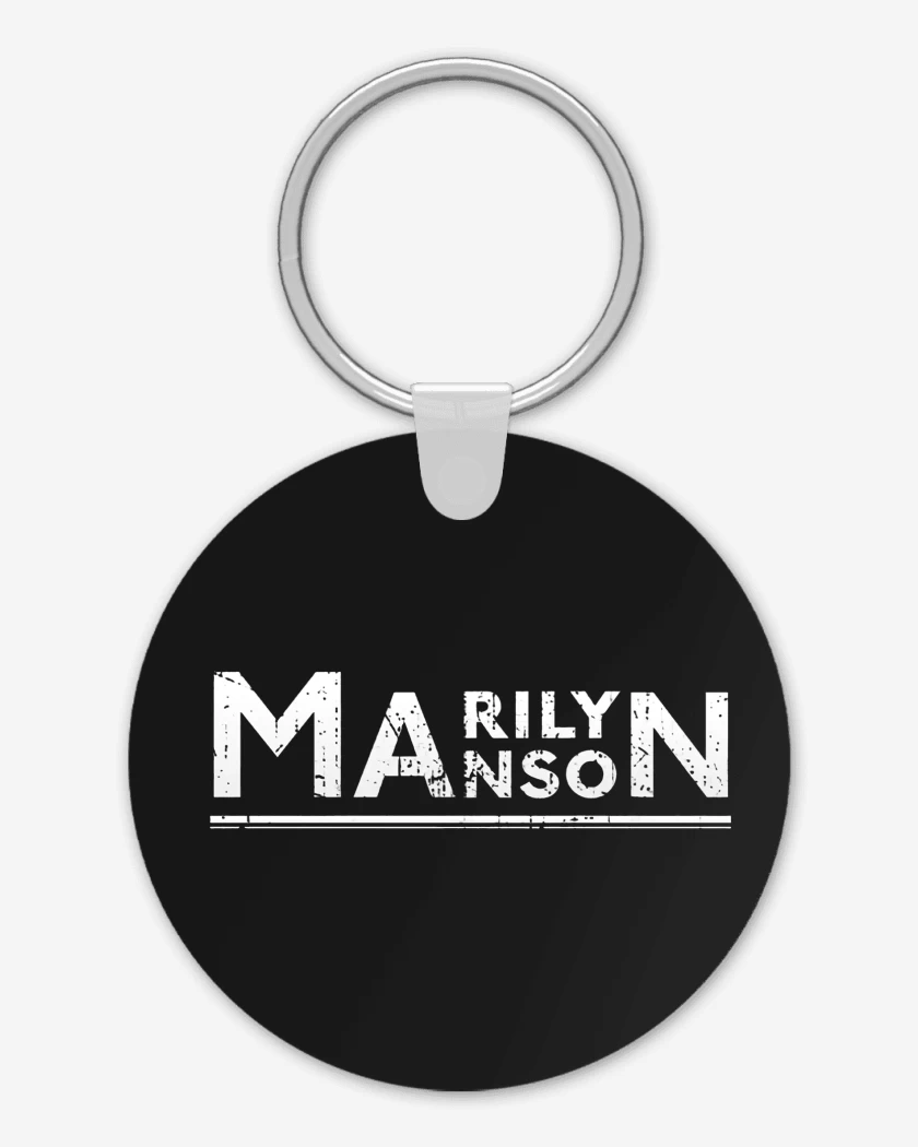 Llavero Negro de Marilyn Manson Logo 2