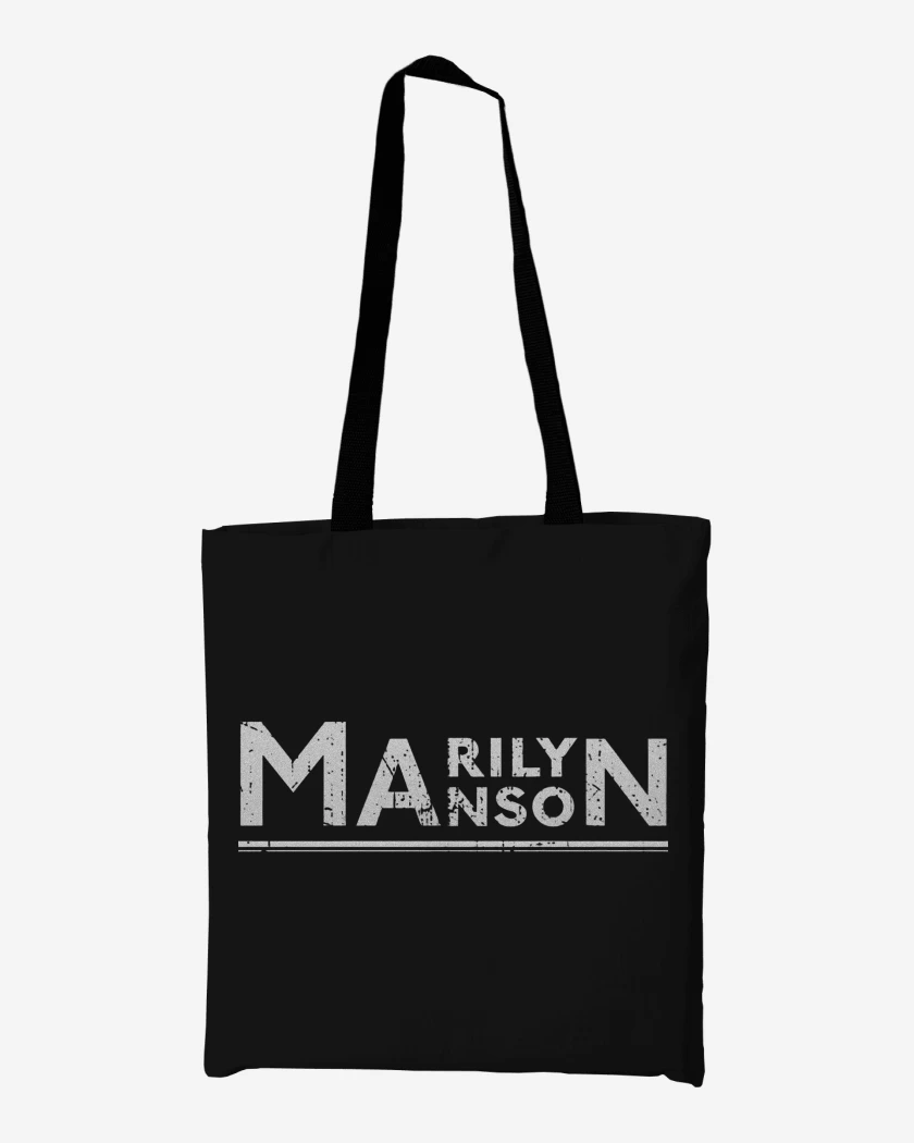 Totebag Negro de Marilyn Manson Logo 2