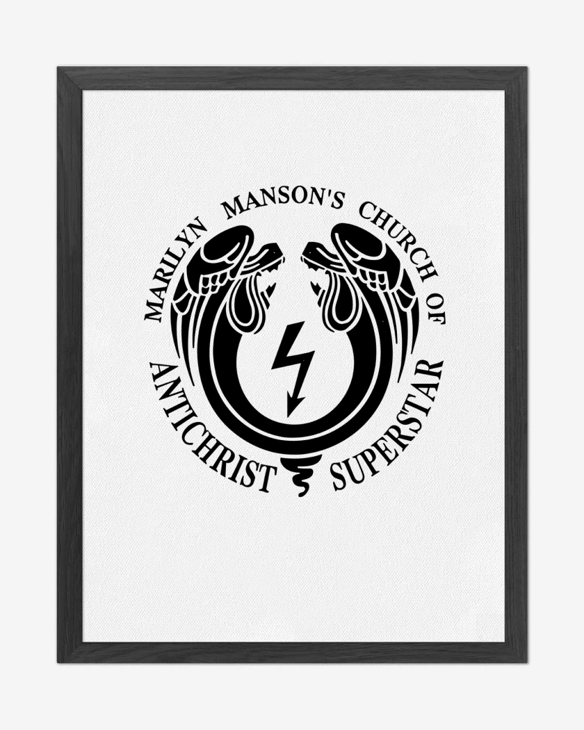 Cuadro decorativo Blanco de Marilyn Manson Church of Antichrist Superstar