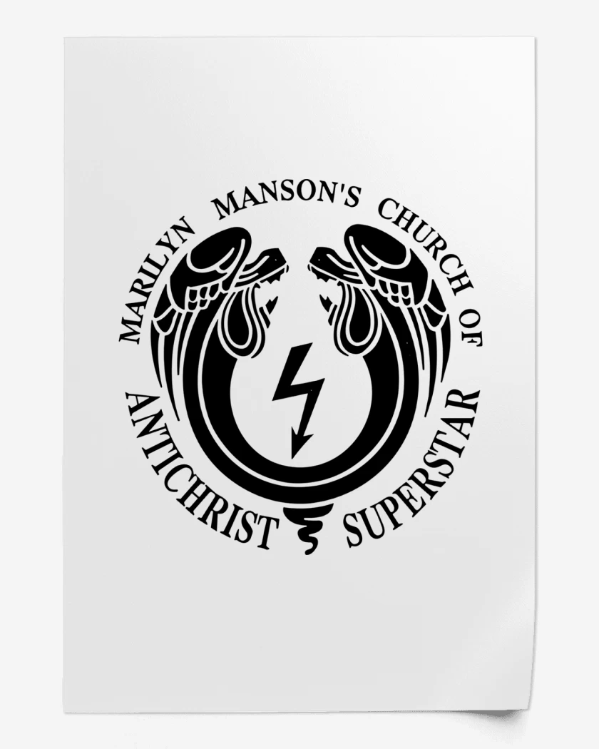 Print Marilyn Manson Church of Antichrist Superstar